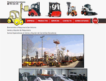 Tablet Screenshot of maquinariasanantonio.com